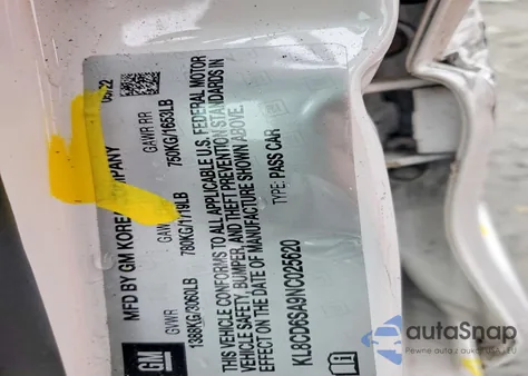 2022 Chevrolet Spark 1Lt from USA, damaged, VIN KL8CD6SA9NC025620